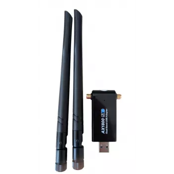 Stick USB WLAN ALLNET Wireless AX 1800Mbit USB 3.0 Dongle ALL-WA1800AX-EXT cu antene externe