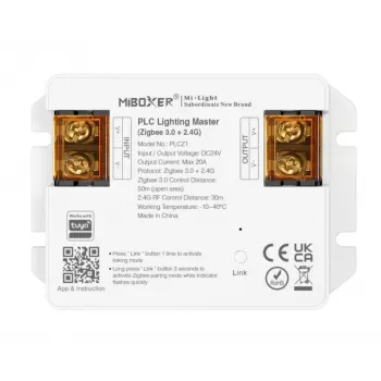 Controller master de iluminare Miboxer PLCZ1 Zigbee 3.0 + 2.4G MiLight/Miboxer