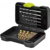 Goobay 17-Piece Metal and Stone Drill Bit Set with Screwdriver Bits in Robust Case 77848