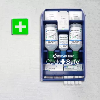 Trusă de prim ajutor First Aid Only Quick+ Safe DIN EN 15154-4, albastră (P-44027 00)