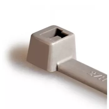HellermannTyton T80R Cable Tie, Polyamide 6.6, Grey, 360 mm x 4.6 mm, 100 Pieces (116-08018)