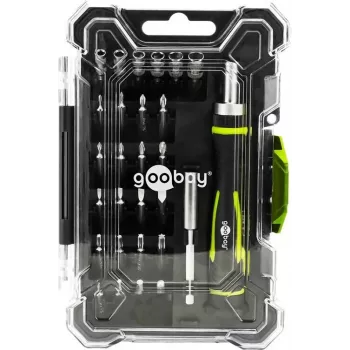 Set de șurubelnițe de precizie Goobay 77840 cu set de 26 de biți