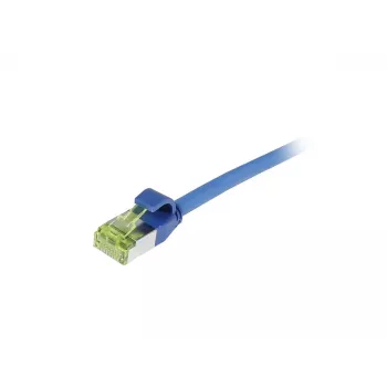Cablu patch slim SYNERGY21 S217943 CAT6A S/FTP, RJ45, 500 MHz, albastru