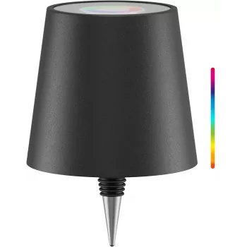 Lumânare LED fără fir pentru sticle Wentronic Goobay, RGBW, negru (76571)