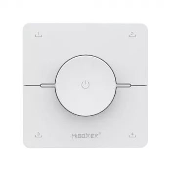 Telecomandă LED Miboxer K0 2,4GHz Dual White CCT cu rotiță, 4 scene, alb