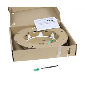 Cablu patch din fibră optică monomod OS2 SYNERGY21 S218207, 9/125 µm, LC/APC la LC/APC, 15 m, G.657.A2, galben, 2,2 mm, cu ajutor de tragere