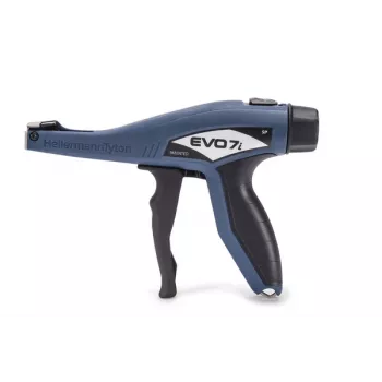 Unealtă pentru legături de cablu HellermannTyton EVO7iSP, albastru/negru, 2,2-5,0 mm, tăiere la ras 110-77002