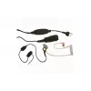 Cască intraauriculară mono MIDLAND Albrecht AE 31-PT07 cu microfon pe braț și PTT, cu fir, conector cu 2 pini, negru 41990