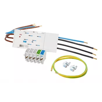 f-tronic Distribution Terminal Block 63A 16mm² BKE-I16 with Connection Clamps 7110603