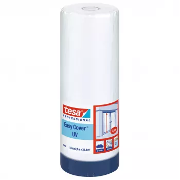 Folie de protecție UV Tesa Easy Cover 4369 cu bandă adezivă integrată, transparentă, 2,6 m x 17 m 04369-13-1