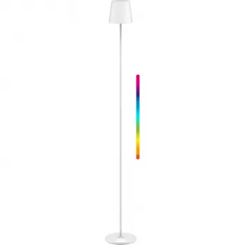 Lampă de podea LED wireless WENTRONIC Goobay XL 122 cm RGBW, albă (76572)