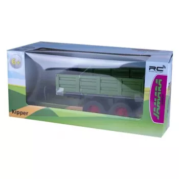 Jamara Remorcă basculantă verde închis pentru tractor RC 1:16 (423284)