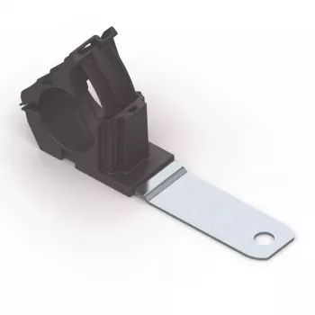Clemă de cablu reutilizabilă cu montaj pe șurub HellermannTyton RCC180LM12, fascicul max. 36 mm, negru, PA66/oțel/zinc, 140 buc. 151-01482