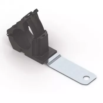 Clemă de cablu reutilizabilă cu montaj pe șurub HellermannTyton RCC180LM12, fascicul max. 36 mm, negru, PA66/oțel/zinc, 140 buc. 151-01482
