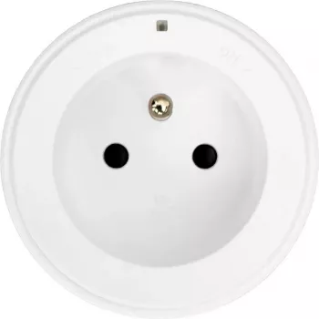Modul priză Synergy 21 MODULRAIL Type-E+ (francez) alb 16A 250V S21-MR017