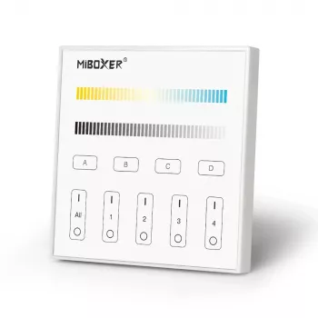Panou tactil LED inteligent DALI Miboxer pentru temperatura culorii DT8 (DP2S)