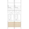 Panou de contor f-tronic 2 câmpuri ER26 H=1050mm 2-eHZ 2 rezervă 7141002