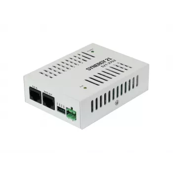 Driver de tensiune constantă SYNERGY21 S21-3702 PoE+ la 24V DC, 24W, IEEE 802.3at, intrare RJ45, borne cu șurub