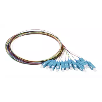 Pigtail din fibră optică monomod SYNERGY21 SC OS2, 9/125 µm, G.657.A2, 2 m, pachet de 12, colorat S215686V1