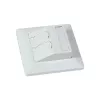 Suport modul keystone SYNERGY21 de îngropat pentru modul 2xTP alb pur rotund S216330V3