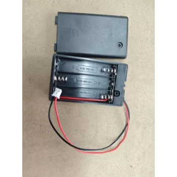 Suport baterie ALLNET 4duino 3x AAA cu întrerupător pornit/oprit și conector JST cu 2 pini (Ref. 727)