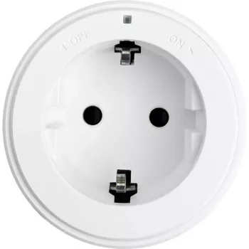 Modul priză SYNERGY21 MODULRAIL tip F alb (Schuko) 16A 250V S21-MR016
