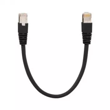 Cablu patch Rutenbeck PK Cat.6A iso U 6 kV HF 1,0 m negru 23510210