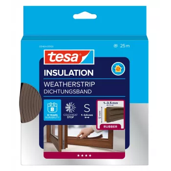 Bandă de etanșare tesa E-Profil 05464-00101-02 tesamoll maro 25 m x 9 mm