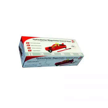 Cric hidraulic de podea coborât IWH 2 t, înălțime de ridicare 85-330 mm, capacitate 2 tone, profil jos 120075