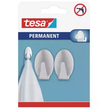Cârlig permanent tesa Oval Metal Chrom 6 kg autoadeziv 66611-00000-00