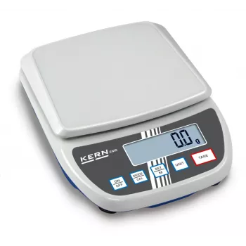 Cântar de precizie KERN EMS 12K0.1, 12 kg x 0,1 g, platformă din oțel inoxidabil, RS-232, alimentare de la rețea/baterie