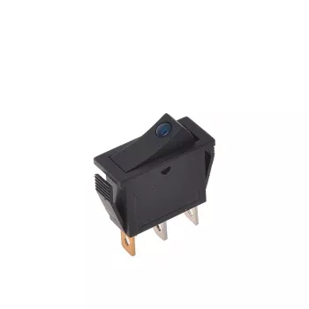 Comutator basculant IWH albastru 12V/24V 10A SPST ON-OFF iluminat montaj pe panou 19028