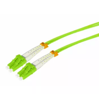 Cablu patch din fibră optică Tecline HD OM5, LC Duplex la LC Duplex, 50/125 µm multimod, verde lime, 20 m 796LL20