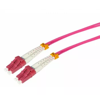 Cablu patch din fibră optică Tecline HD OM4 multimod, LC la SC duplex, 50/125 µm, violet Erika, 1,0 m 798LS01