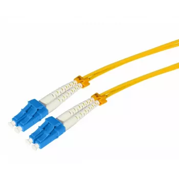 Cablu patch din fibră optică Tecline HD monomod OS2, LC Duplex la LC Duplex, 9/125 µm, galben, 5 m 799LL05
