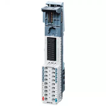 Unitate de bază Siemens SIMATIC ET 200SP BaseUnit BU15-P16+A0+2D, tip A0, borne Push-in, cod de culoare deschis, 16 borne de proces, 2 borne de diagnostic, definește grupul de potențial nou P1 pentru senzori cu 2 fire, montaj pe șină DIN, IP20 6ES71936BP000DU0
