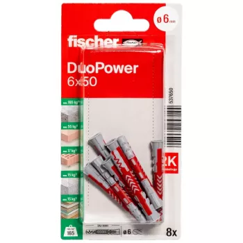 Fischer DuoPower 6 x 50 K NV Diblu universal, 1 set (537650)
