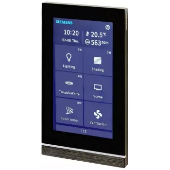 Siemens Touch Control TC5 5 Panel, negru, montaj îngropat 205/22 (5WG12052AB22)