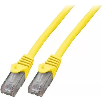 Cablu patch EFB-Elektronik Cat.5e U/UTP LSZH CCA, RJ45, galben, 30 m K8110GE.30