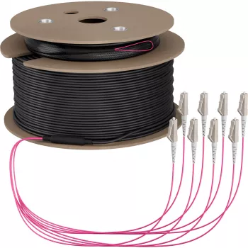 Cablu trunk EFB Elektronik U-DQ ZN BH OM4 8G 1x8 LC-LC 70m Dca LSZH - 70 m (O8322S70OM4)
