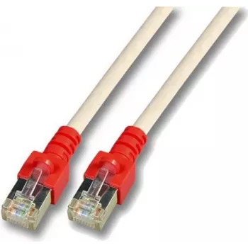 Cablu patch crossover RJ45 EFB K5450.2 SF/UTP Cat.5e CCA 2m gri cu manșon roșu