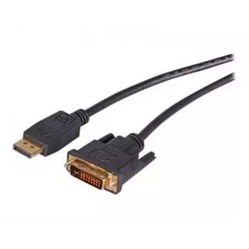 Cablu DisplayPort la DVI-D EFB Elektronik, 2 m, negru, turnat, șuruburi cu cap striat K5564SW.2