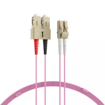 Jumper duplex EFB-Elektronik LC-SC 50/125µ OM4 LSZH Erika Violet, 2,0 mm, 30 m O0323.30