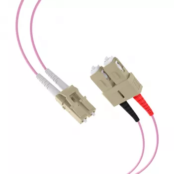 Jumper duplex EFB-Elektronik LC-SC 50/125µ OM4 LSZH Erika Violet, 2,0 mm, 30 m O0323.30