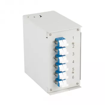 Cutie pentru șină DIN EFB Elektronik OS2 cu 6 cuplaje LC-Duplex fără pigtail-uri (BHS60921.6)