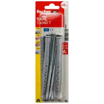 Ancoră Fischer SXRL 10 x 140 T K NV cu tijă lungă și șurub cu cap înecat, 1 set (536193)