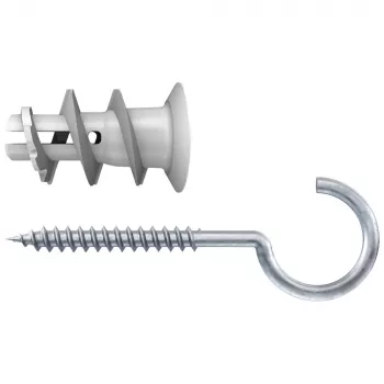 Diblu pentru gips-carton Fischer GK RH K NV cu cârlig rotund, 22 mm, 1 set (510662)