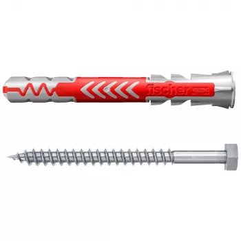 Diblu universal Fischer DuoPower 10 x 80 S K NV cu șurub, 1 set (543797)