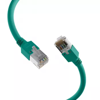 Cablu patch RJ45 EFB-Elektronik Cat.5e SF/UTP LSZH Draka UC300 TM11 verde 7,5m K8013.7,5