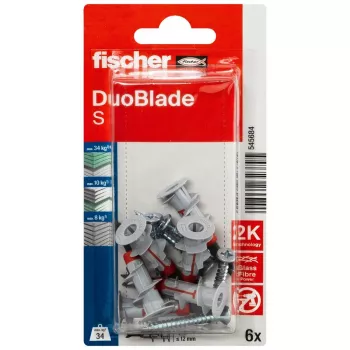 Diblu pentru gips-carton Fischer DuoBlade S K NV cu șurub, 1 set (545684)